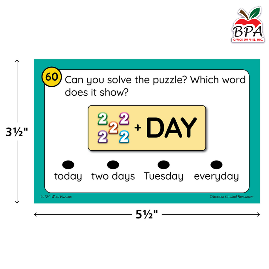 Teacher Created Resources • Power Pen Play: Word Puzzles Gr. 1–2
